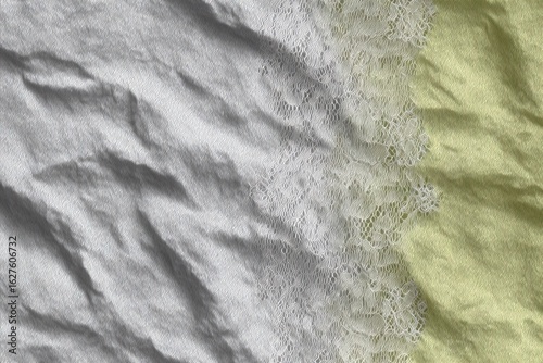 Colcha texturizada em tons de cinza e verde-oliva