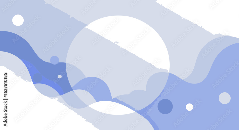 Naklejka premium Abstract design with soft, flowing shapes in shades of light blue and white. Stylish, modern background with subtle gradient effect for a design template.