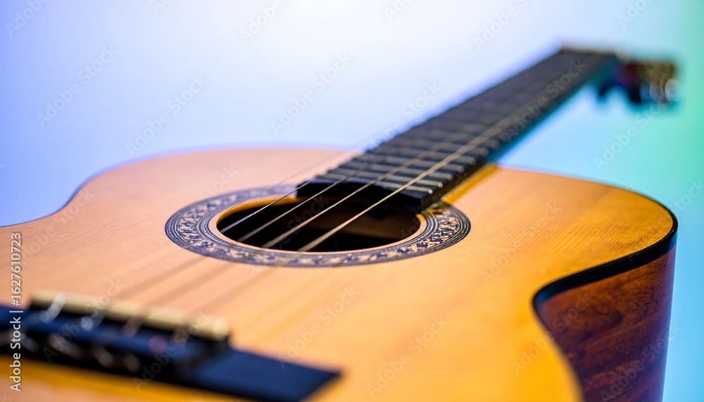 Fototapeta premium Close-up acoustic guitar