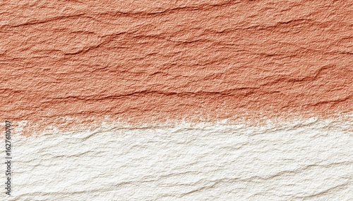 Textura de Papel Amassado em Camadas, Tons Pêssego e Branco