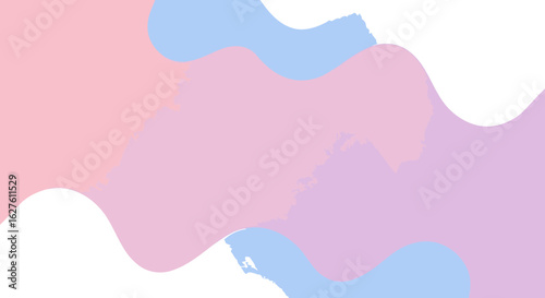 Abstract pastel color shapes with soft, flowing lines and vibrant colors. Minimalist design with a soft, gentle aesthetic.