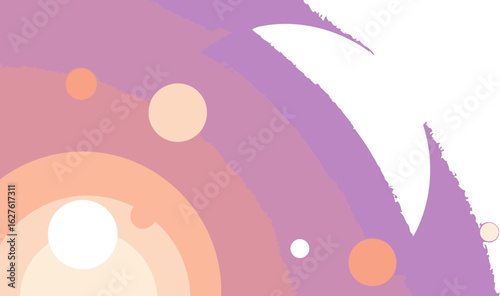A dynamic abstract graphic composed of pastel color circles and gradients. Seamless transitions between colors make it a visually appealing background suitable for advertisements or editorial designs.