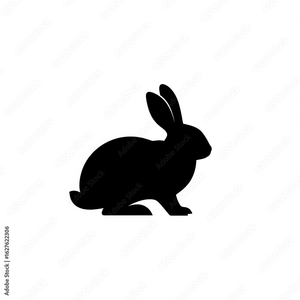 Obraz premium white rabbit isolated on white background
