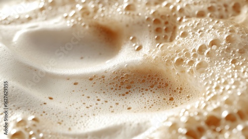 Macro Shot of Creamy Foam Texture foam creamy texture macro froth bubbles close up abstract liquid