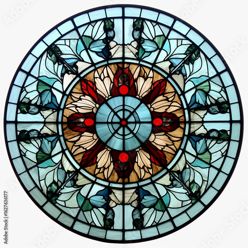 chatbud22312_circular_stained_glass_with_christmas_wreath