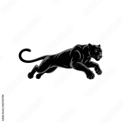 Panther logo , cat, animal, silhouette, black, dog, panther, vector, mammal, illustration, pet, isolated, wild, running, leopard, puma, white, run, lion, tiger, animals, feline, icon, cartoon, tattoo,