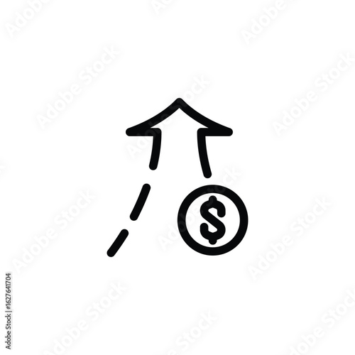 pump cryptocurrency outline icon vector design good for web or mobile app
