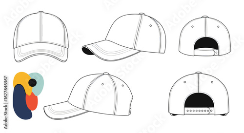Modern baseball cap design fashionable headwear style apparel accessory