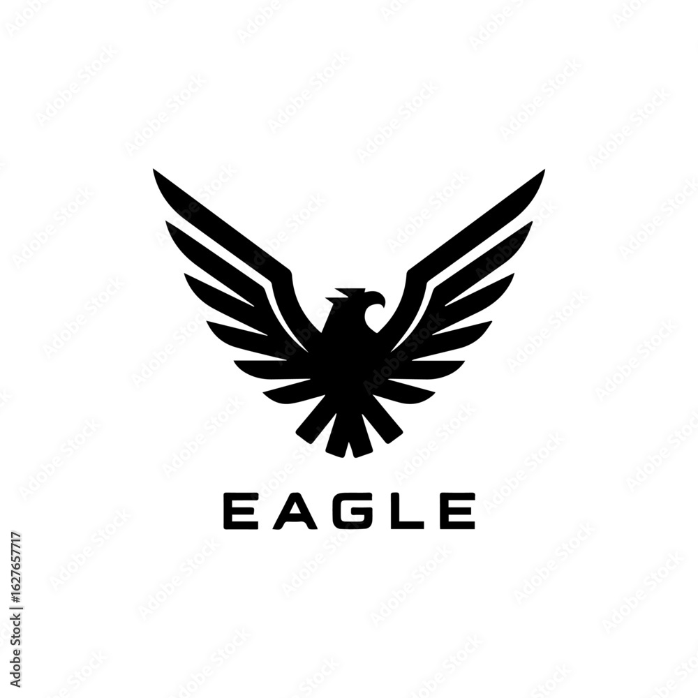 Obraz premium Eagle logo , bird, vector, eagle, wings, wing, tattoo, love, illustration, symbol, flying, angel, design, silhouette, heart, animal, logo, feather, dove, icon, pigeon, art, black, freedom, fly, sign