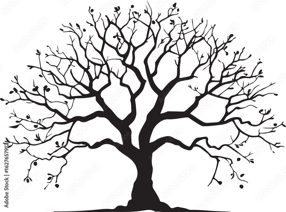 Fototapeta premium Tree Of life Silhouette Set