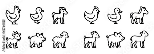Farm Animal Icons
