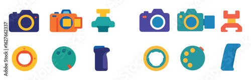 Colorful Camera Icons