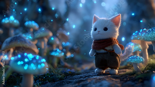 cat in the night