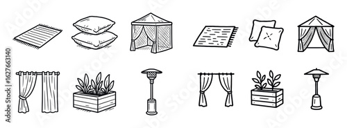 Gazebo Accessory Icons