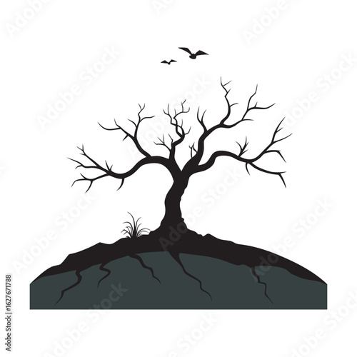 Climate Dead Tree Drought Apocalyptic Silhouette
