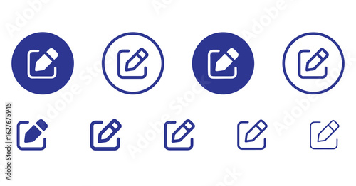 Edit Text File Icons | Pen, Pencil, Sign Button and Modify Symbols