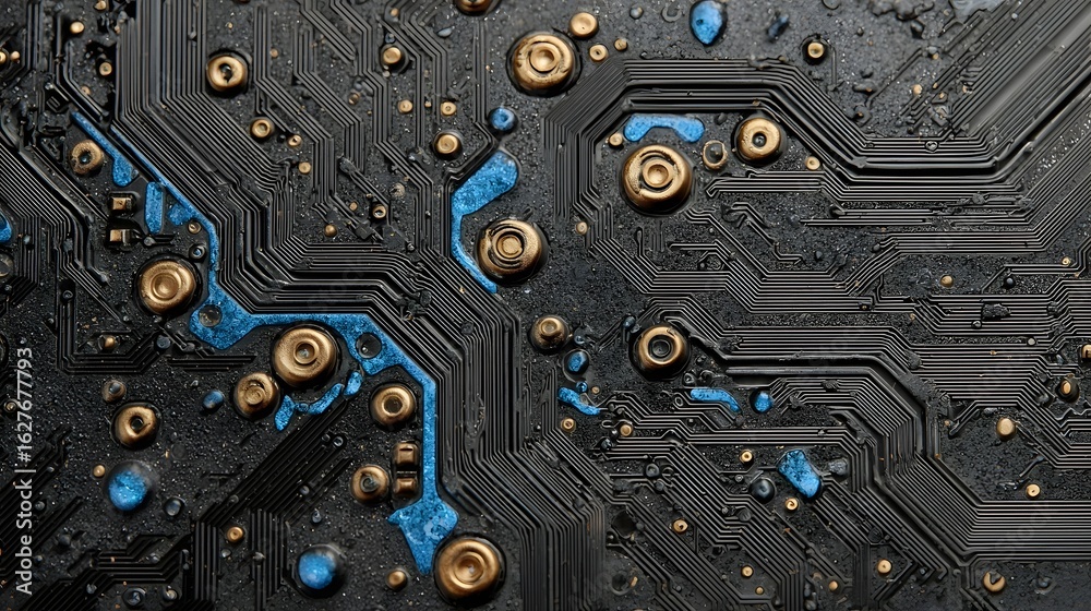 Fototapeta premium Circuit board closeup