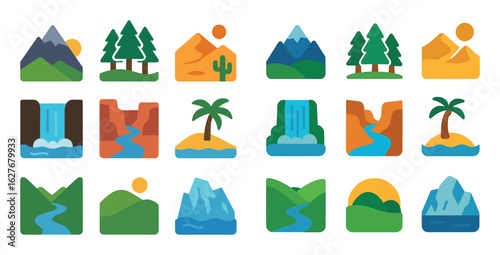 Colorful Nature Icons