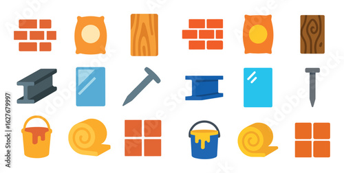Construction Material Icons