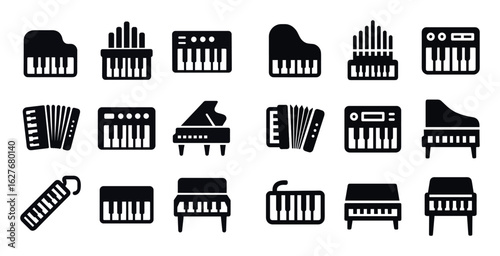 Keyboard Icons Grid