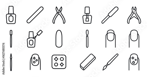 Minimalist Nail Icons