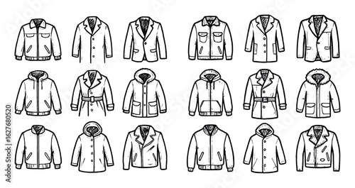 Outerwear Icons Grid