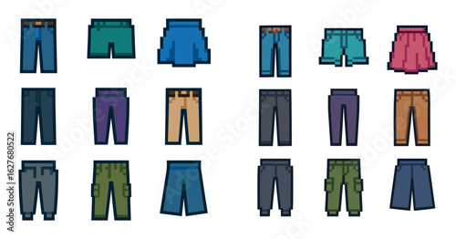 Colorful Pixel Wardrobe
