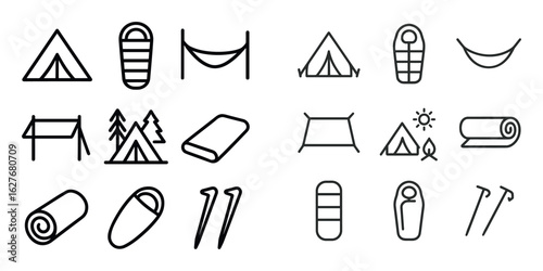 Camping Icon Set