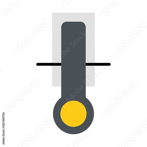 A slider control with a yellow knob and gray background on white.