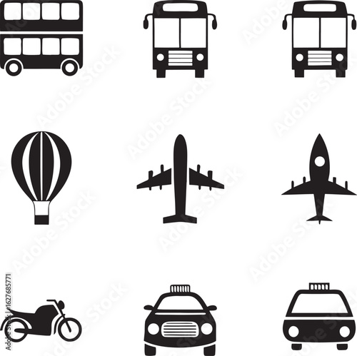 Travel and Transportation Icon Collection