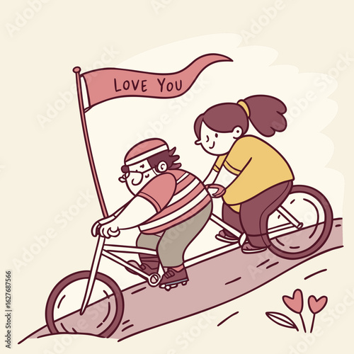 Love You Couple Sticker