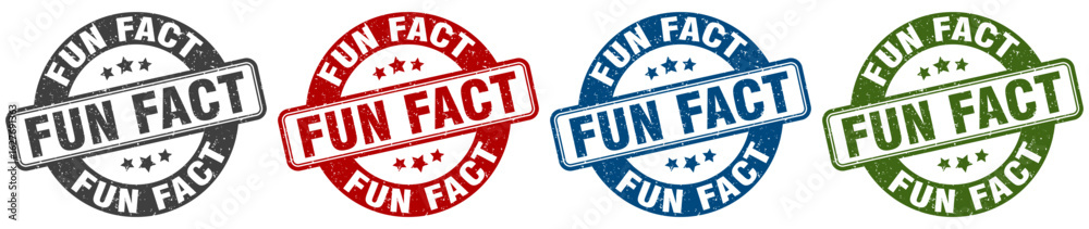 fun fact stamp. fun fact round stamp set isolated on white background fun fact stamp. fun fact round stamp set isolated on white background