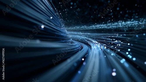Futuristic Data Cables Loop Animation/未来的データケーブルのループアニメーション5