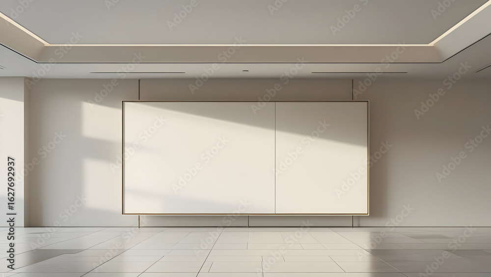Fototapeta premium empty room with white wall