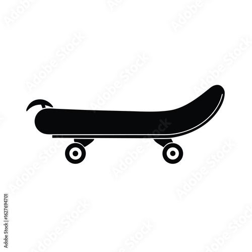skateboard isolated on white