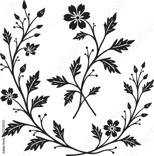 Elegant floral flourishes bring natural beauty to your designs