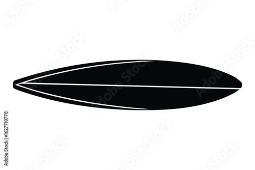 surfboard icon vector icon silhouette illustration