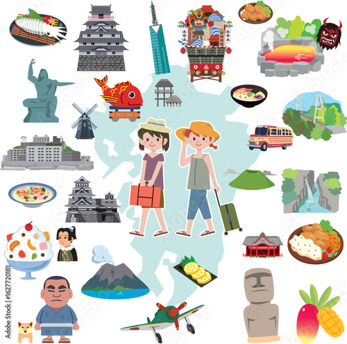 九州の観光スポットやご当地グルメ