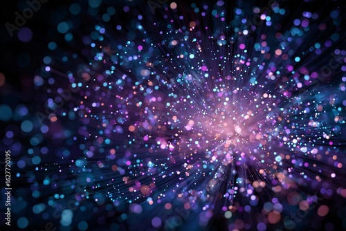 Abstrakte Darstellung von Geschwindigkeit und Konnektivität