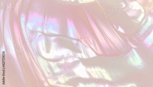 ピンク色のシェルのようなパール感のあるテクスチャー素材