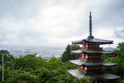 Majestic big red temple showcasing traditional architecture and vibrant cultural heritage.