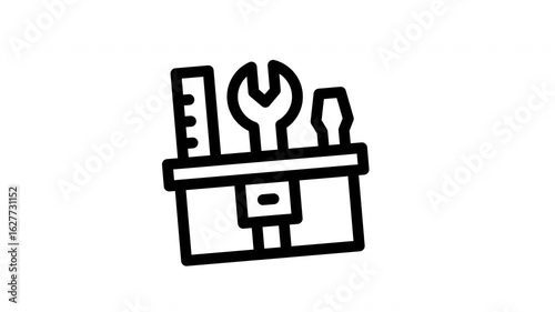 toolbox minimalist line animation