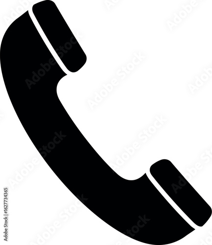 Retro phone handset icon