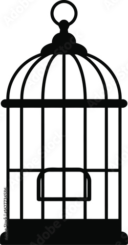 Vintage birdcage silhouette