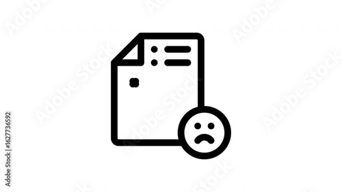 complaint minimalist line animation