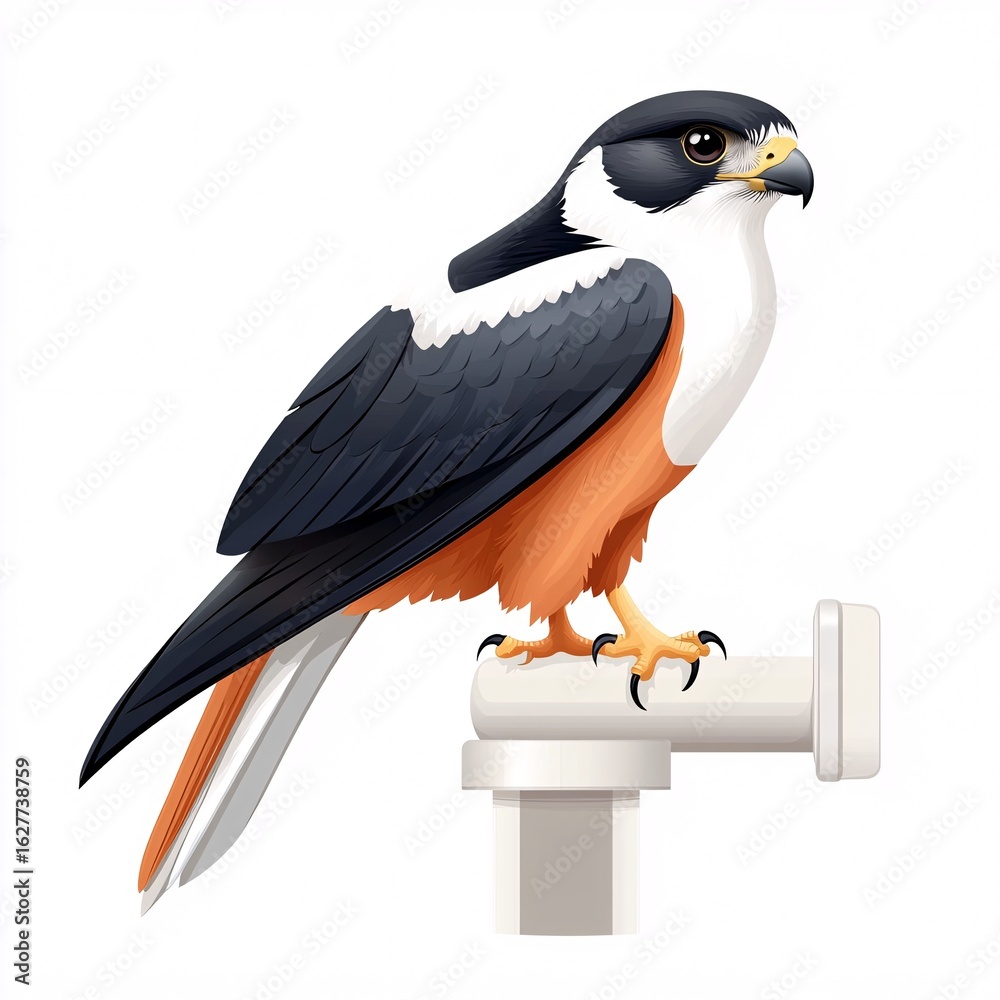 Obraz premium Urban Habitat Loss Impacting Hawk Species in Modern Landscapes