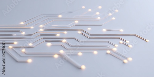 Abstrakte Darstellung einer modernen Schaltkreisplatte