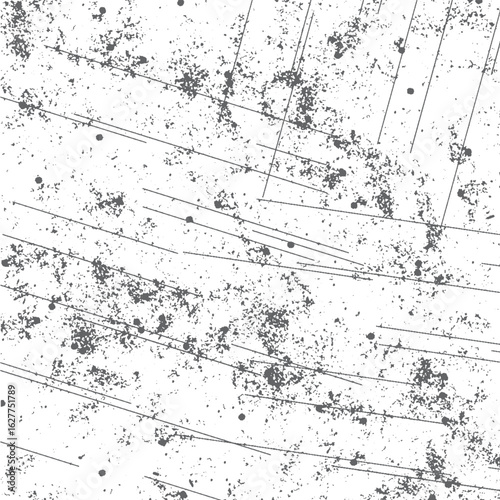 Dirt, grime and scratch overlay on transparent background. Old surface grunge texture abstract, grain, vintage, scratch, rough, retro, pattern.