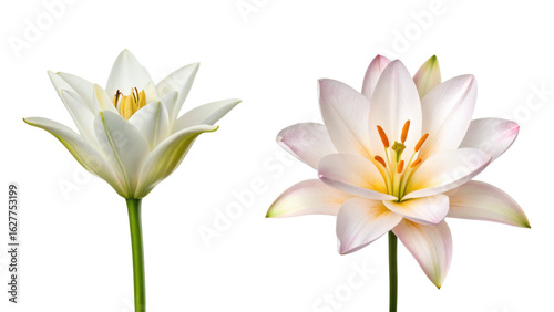 Flower and Lotus Flower isolated on transparent background