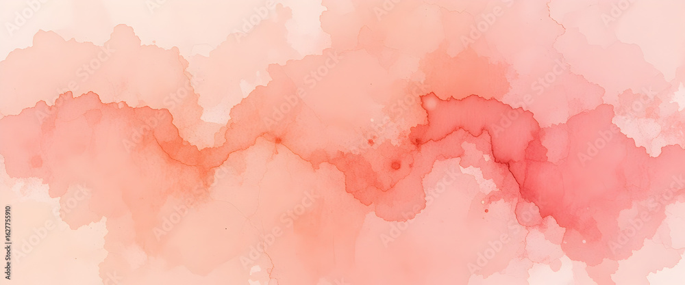 Fototapeta premium Soft watercolor texture in pink, peach, and cream tones